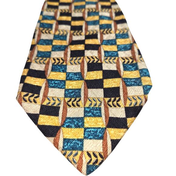 Ermenegildo Zegna 100% Silk Italian Luxury Fashion Tie 3 3/4 wide 60 long - Picture 1 of 3